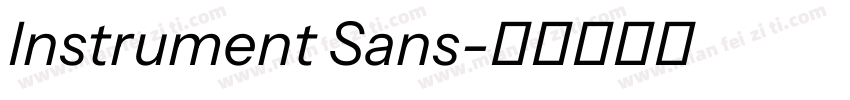 Instrument Sans字体转换